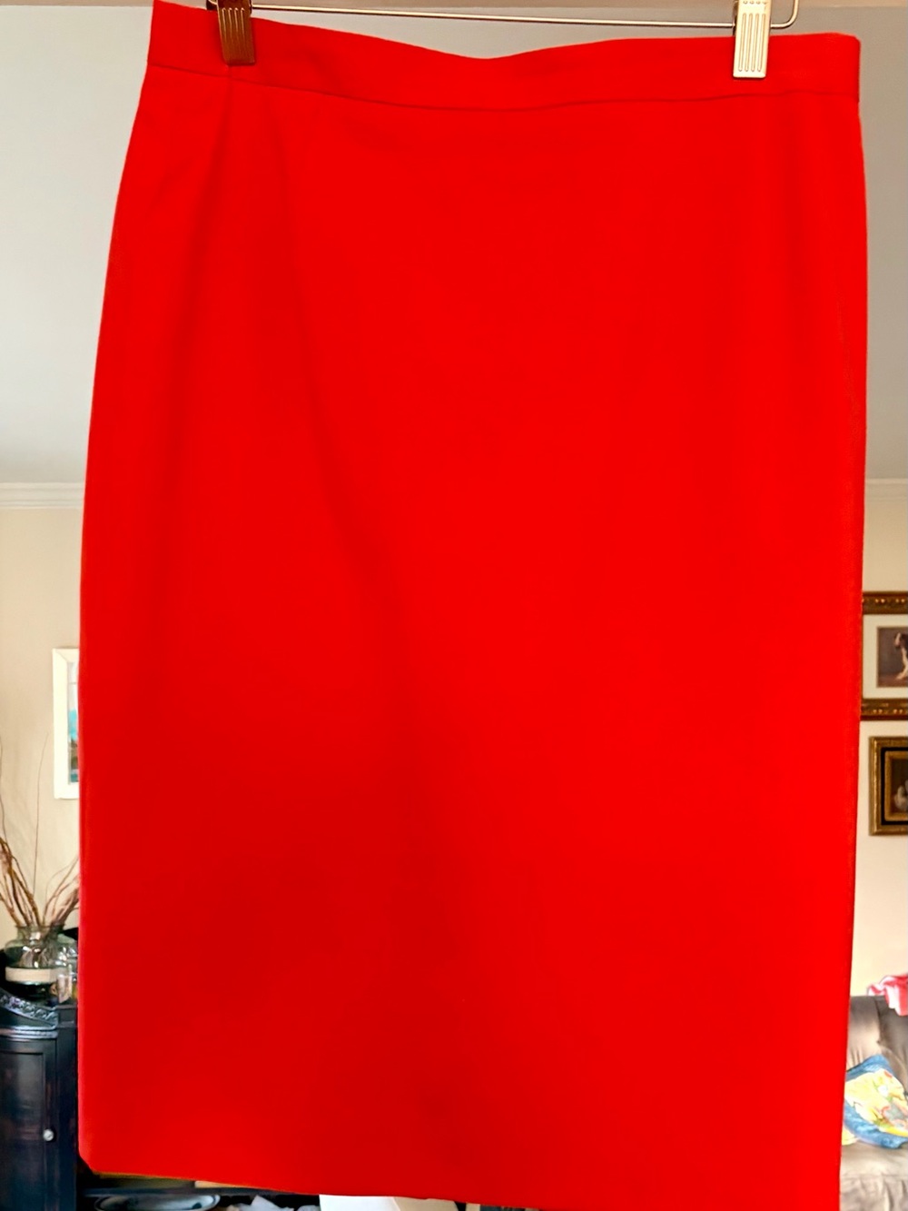 Escada Vibrant Red Pencil Skirt